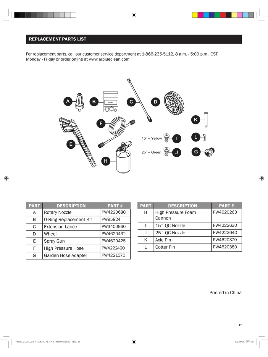 AR BLUE CLEAN, BC2N1HSS, IPL.19